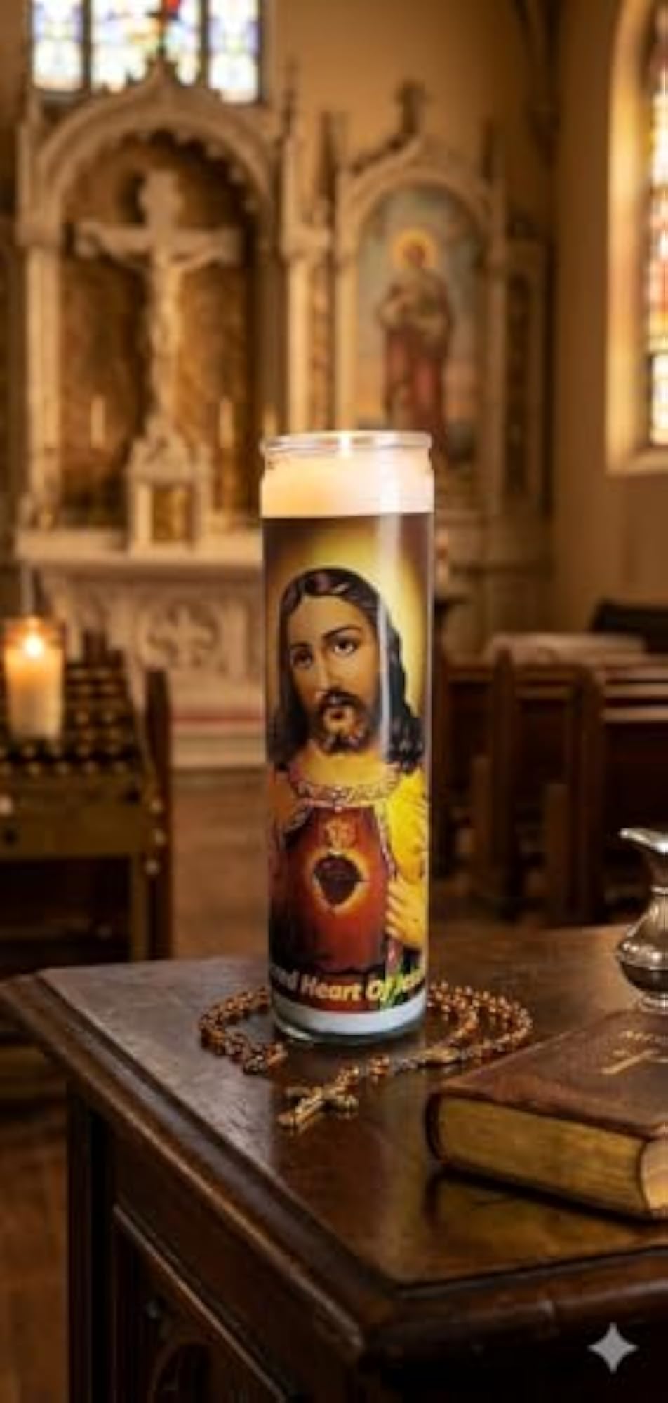 Esther casa Candles Prayer Candles, Printed Pillar Candle